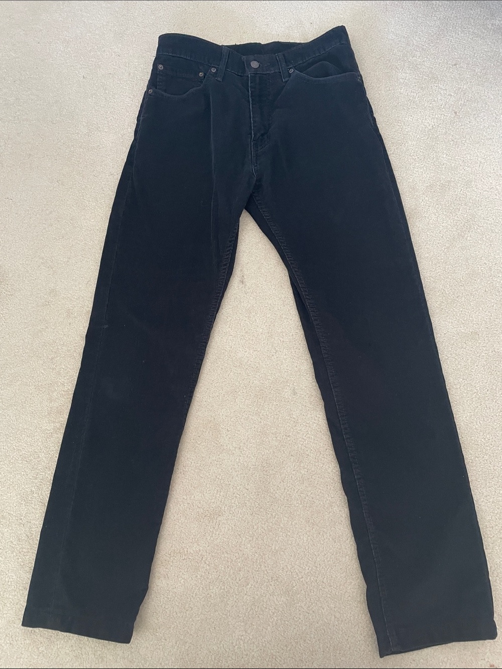 Levi's Black Straight Jeans - Classic Five-Pocket Style